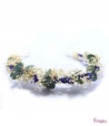 Tocado Corona flores preservadas lavanda