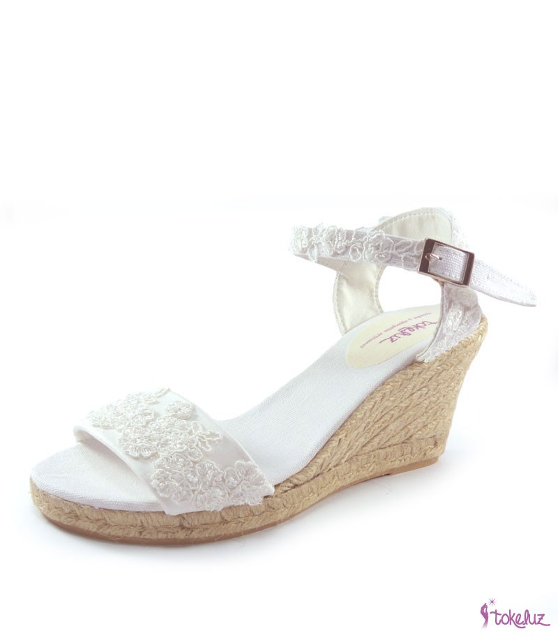 Sandalias cuña on sale novia